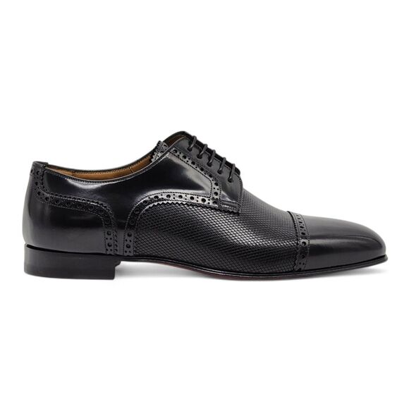Christian Louboutin Top Daviol Leather Derby Shoes - Black - EU 40 / US 7 $995 - Picture 3 of 8